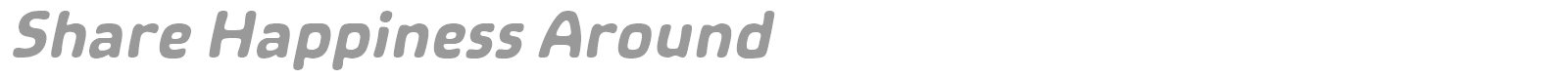 Share Happiness Around font preview